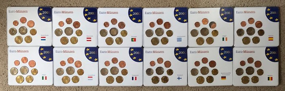 Germany. Year Set (BU) 2002 (12 sets) (No reserve price)