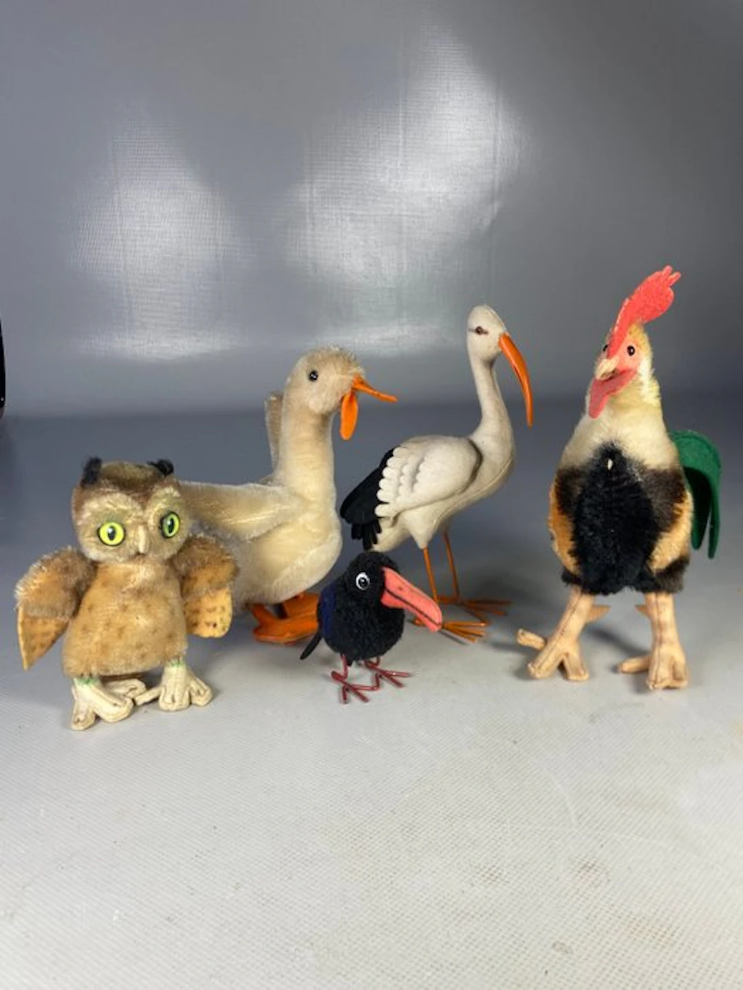Steiff - Plush toy Lot de 5 Anciens Petits Animaux /...