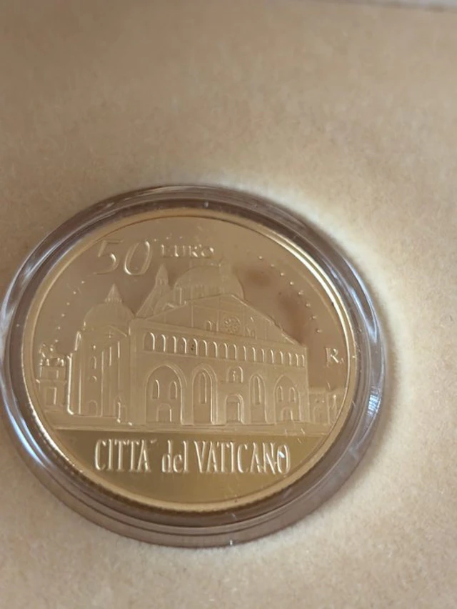 Vatican. 50 Euro 2017 "Pontifica Basilica di San Antonio In Padova" Proof