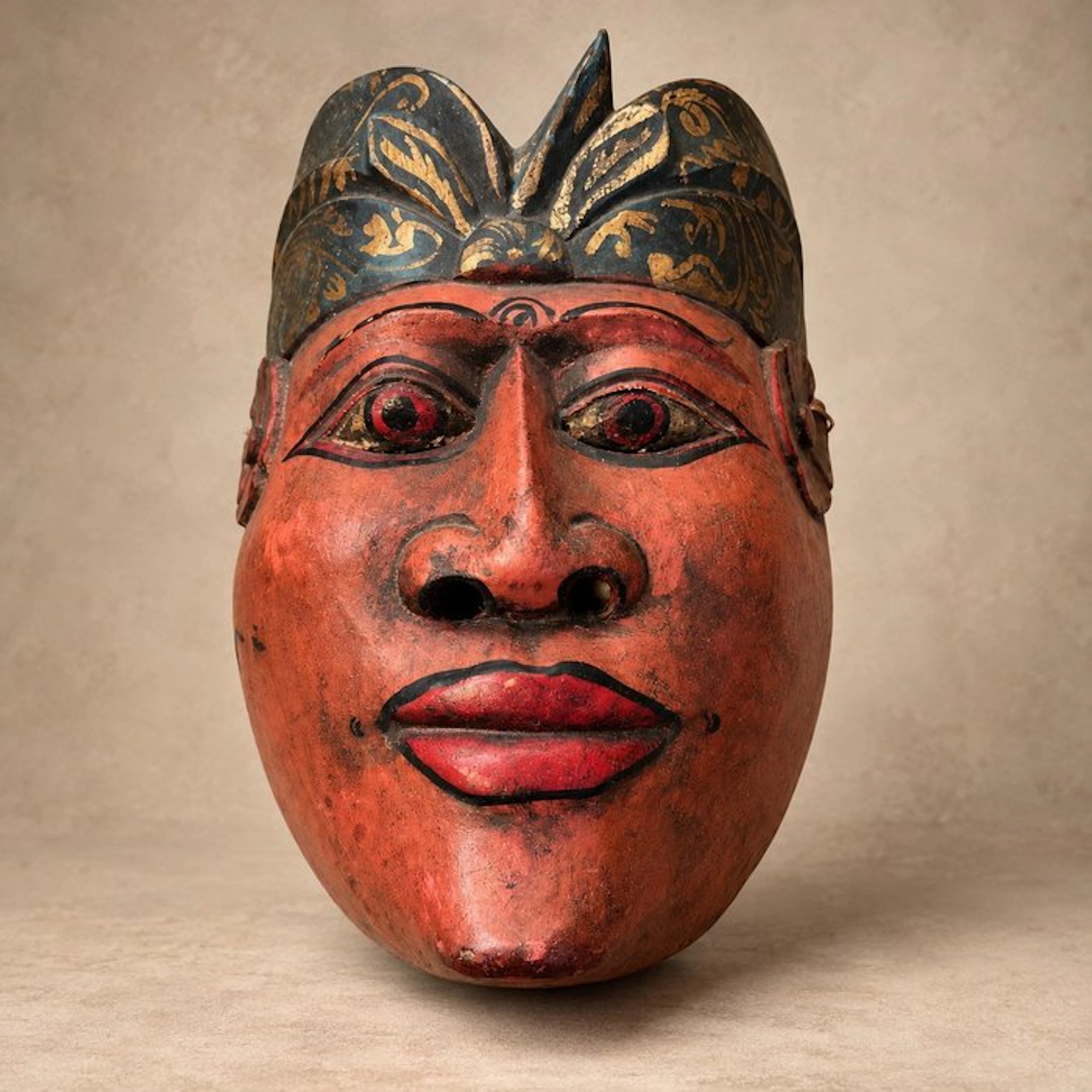 Traditional Indonesian wooden mask – Bali – hand-carved...