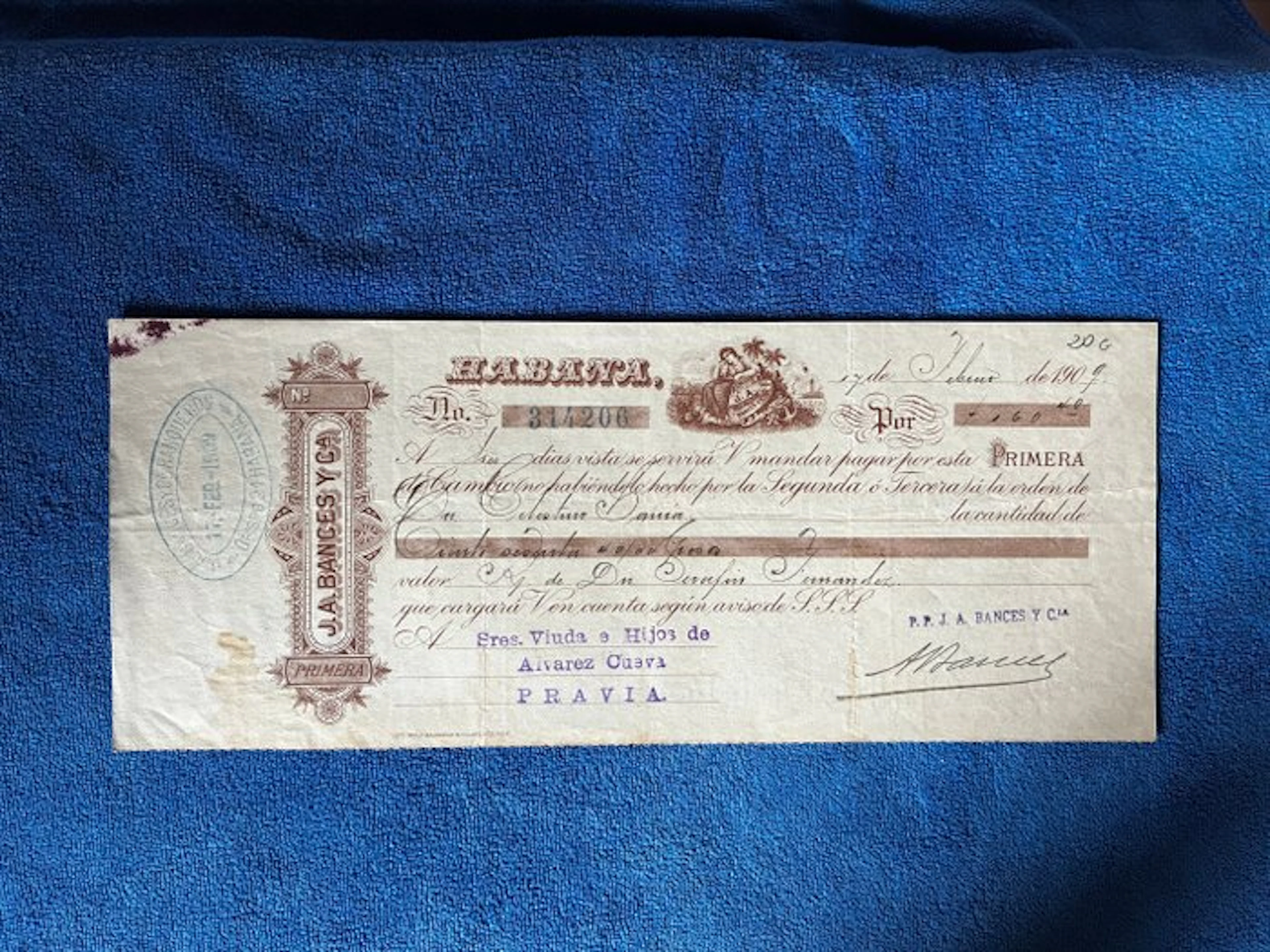 Spain. 1 x 160 1909