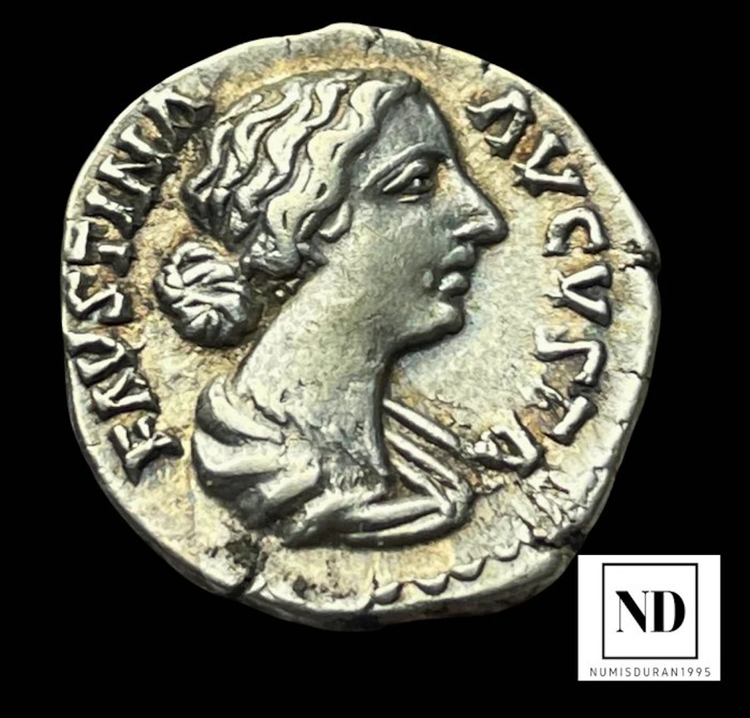 Roman Empire. Faustina II (Augusta, AD 147-175). Denarius