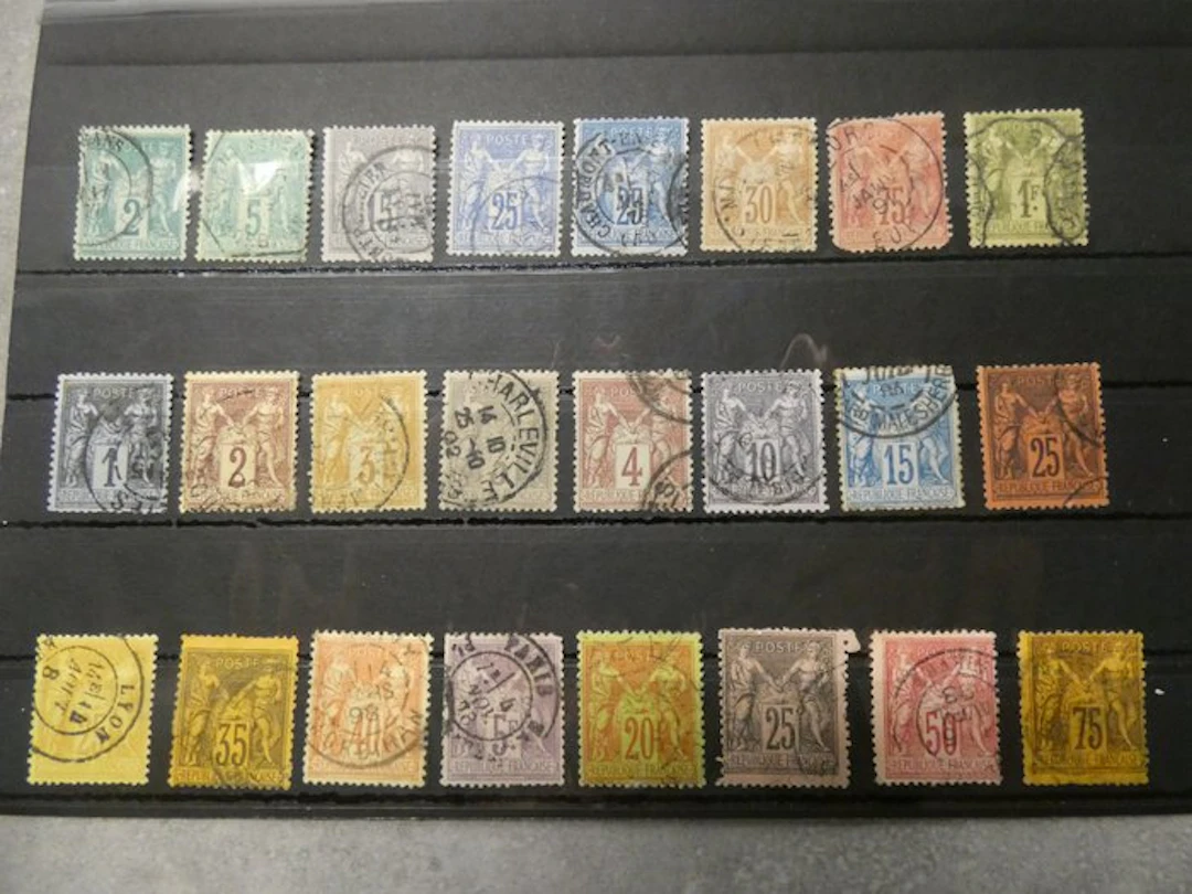France 1877/1898 - Sage Type - All Type II types except No. 76 - See