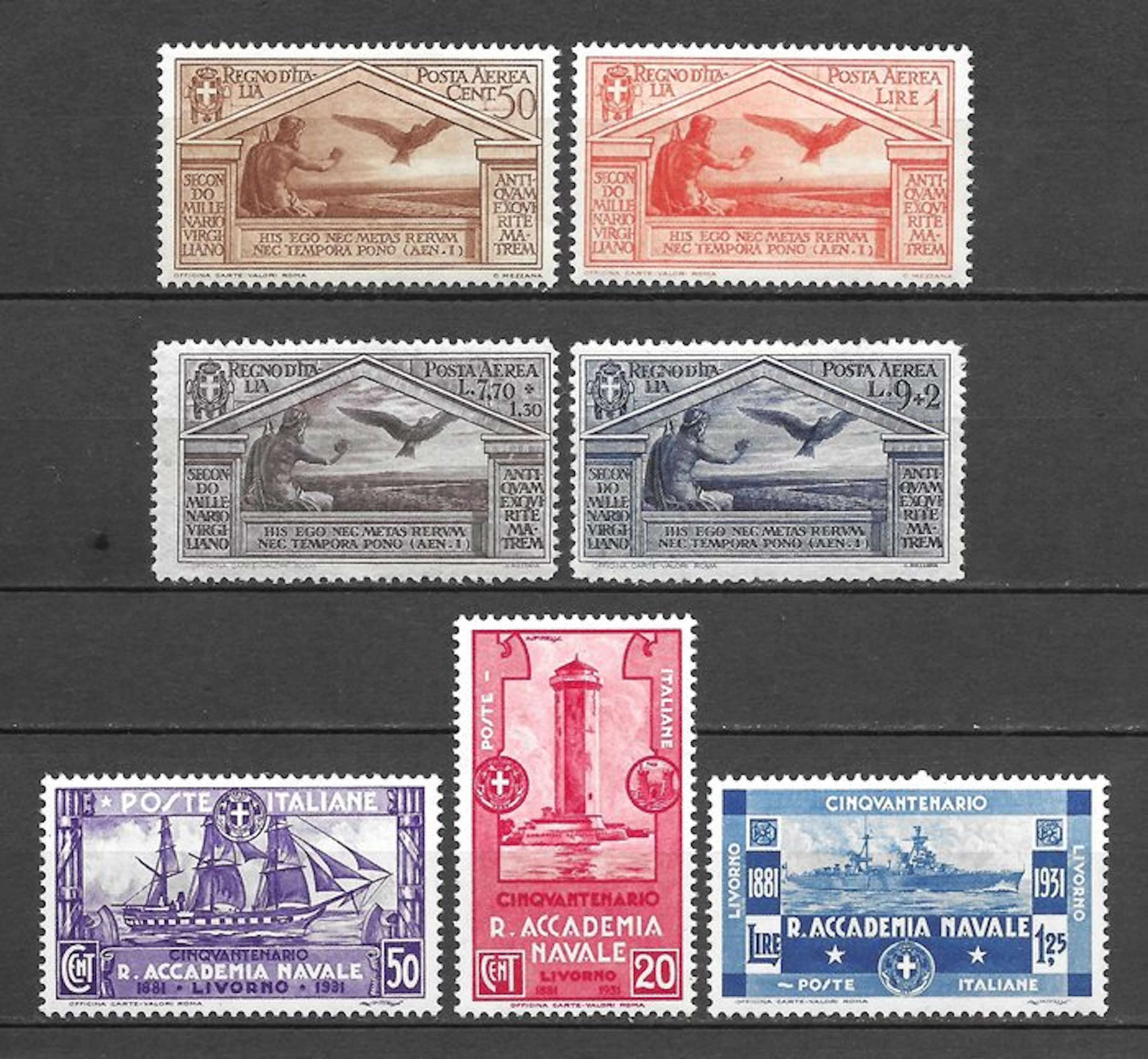 Italy Kingdom 1930/1931 - Complete set of tires in excellent condition