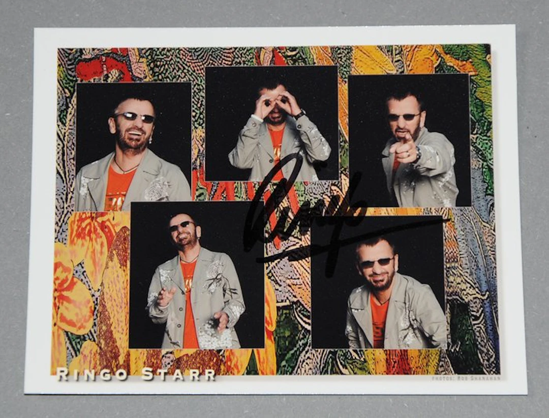 Ringo Starr - Signed rare color Promotion Photo with COA - 2006 - Hand signed