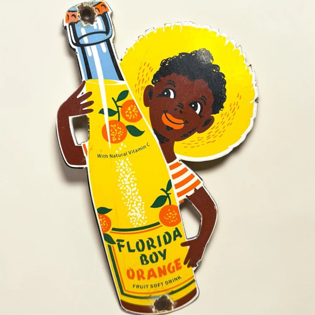 Florida Boy Orange - Enamel plate - Enamel