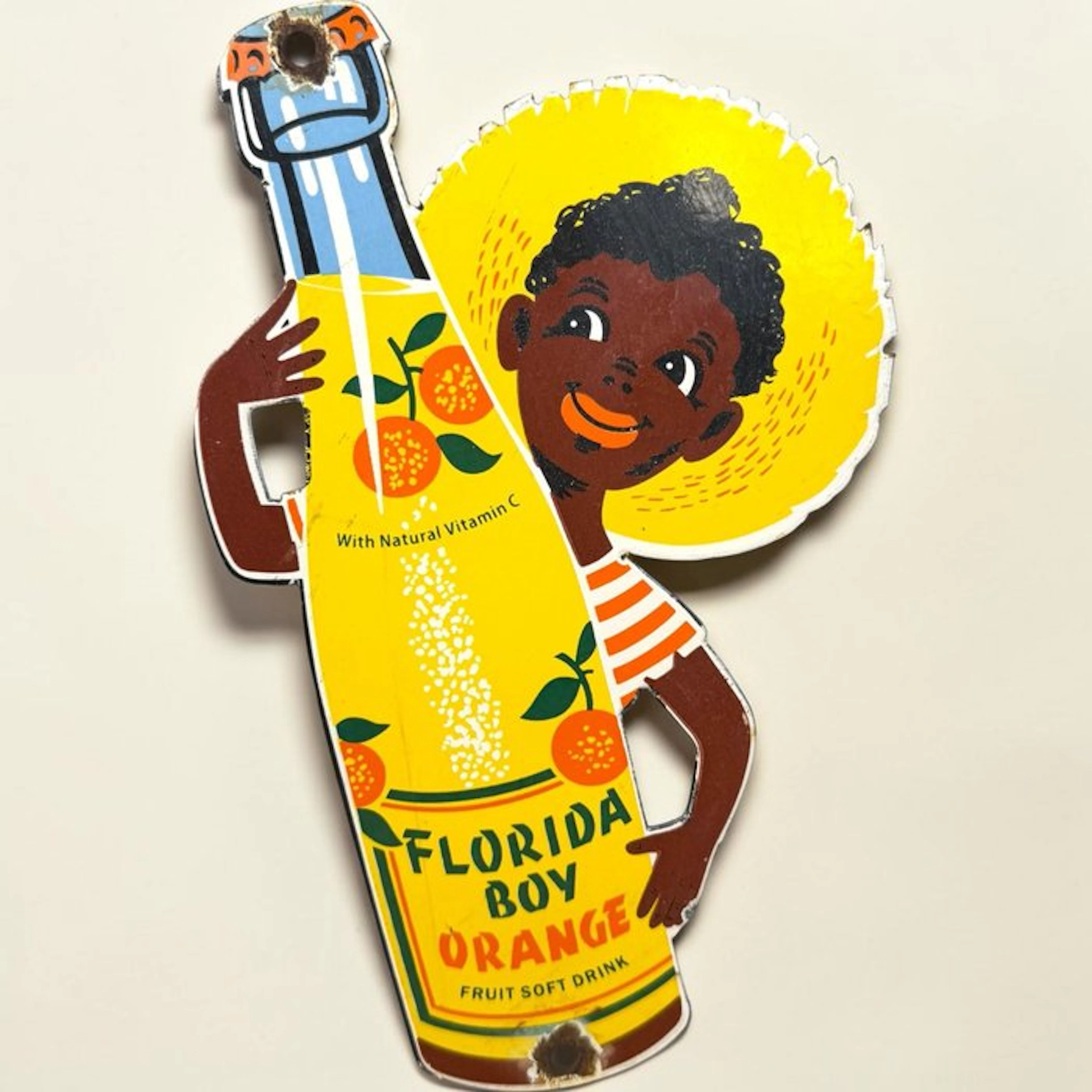 Florida Boy Orange - Enamel plate - Enamel