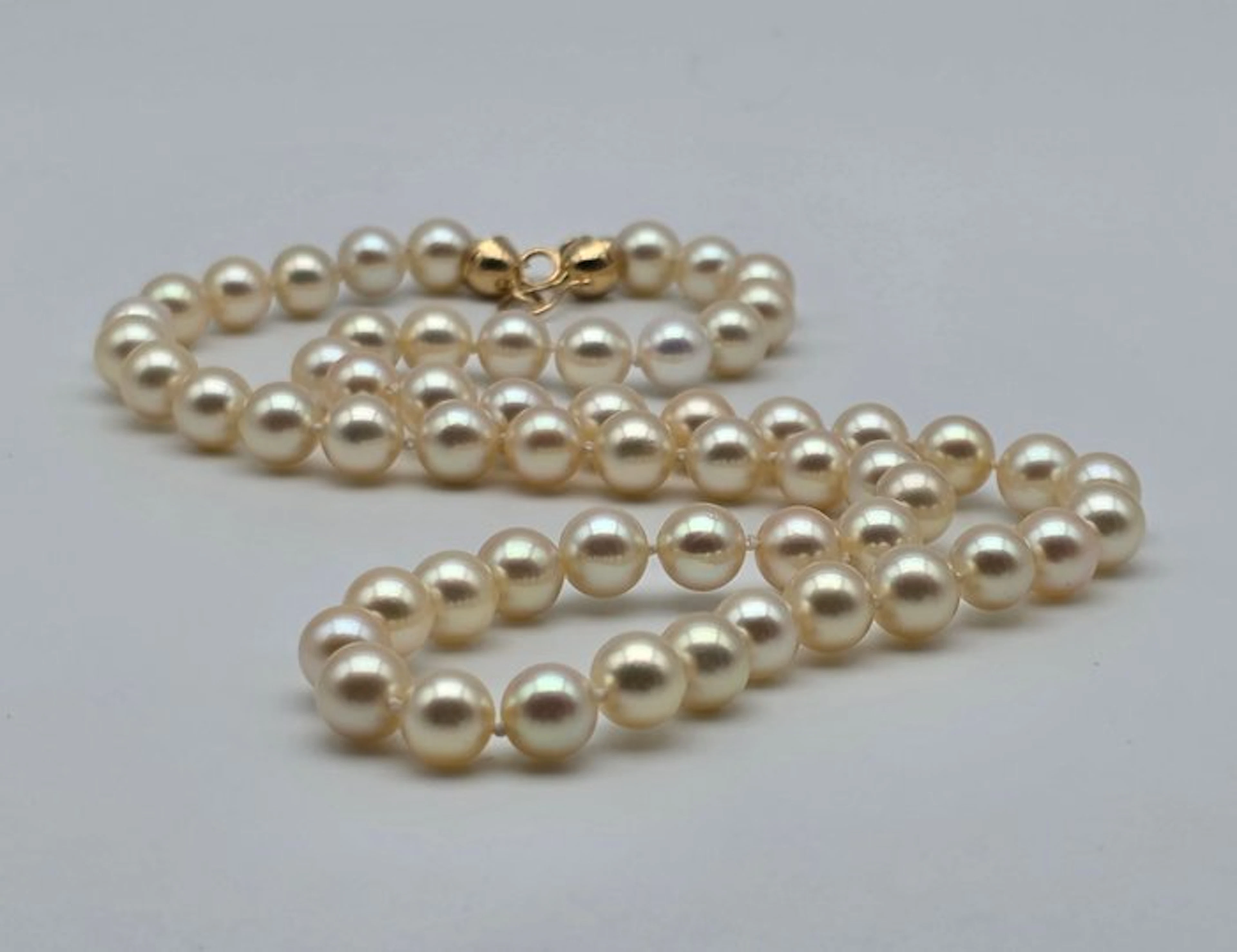 No reserve price - Necklace - 18 kt. Yellow gold Pearl