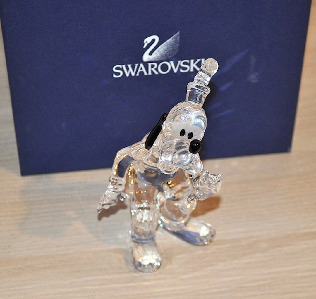 Swarovski - Figure - Pippo Disney collezione showcase - Crystal, Glass