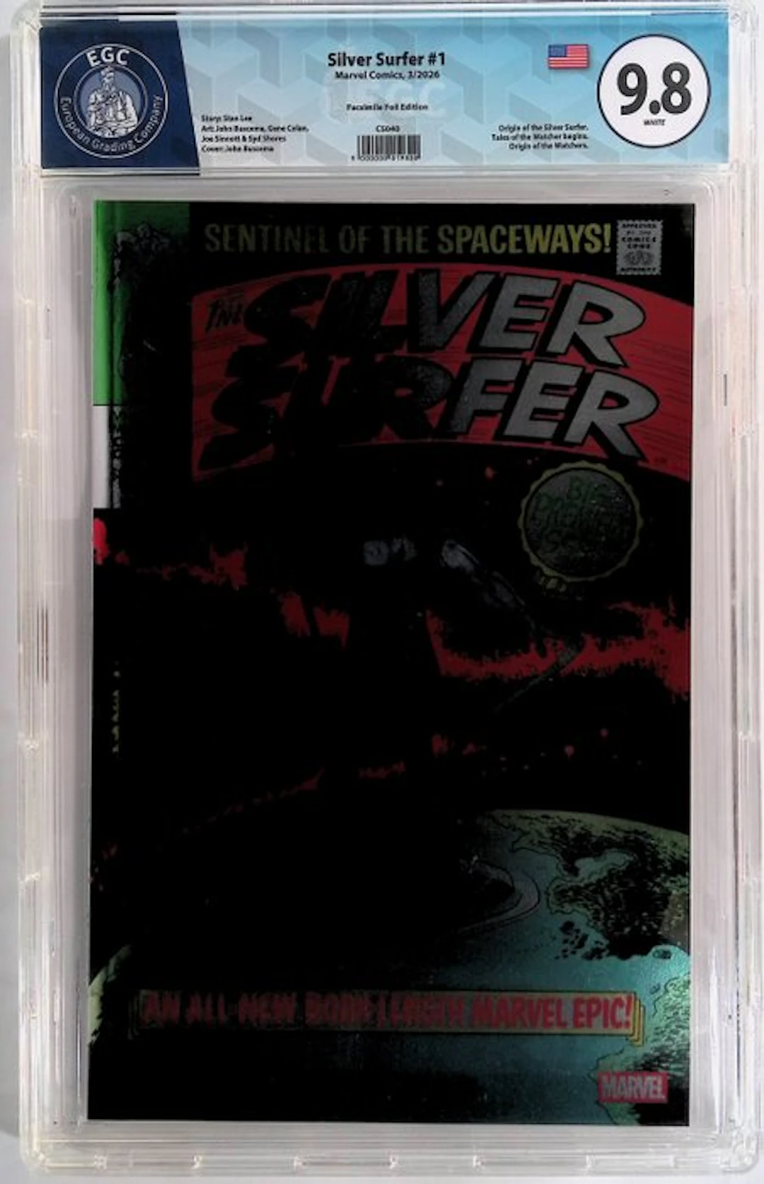 Silver Surfer #1 - EGC 9.8 (Facsimilie Foil Edition) - 1...
