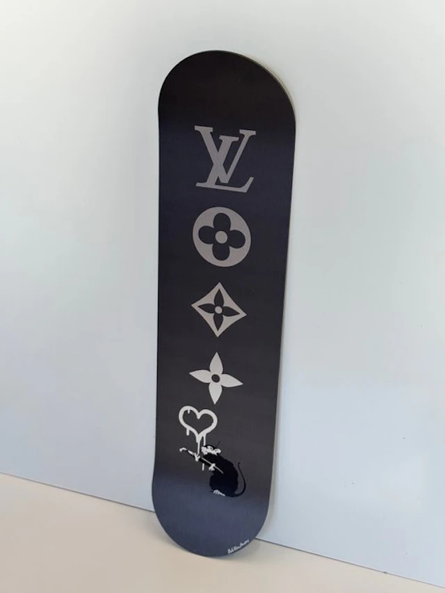 Rob VanMore - Skating by LV x Banksy Rat