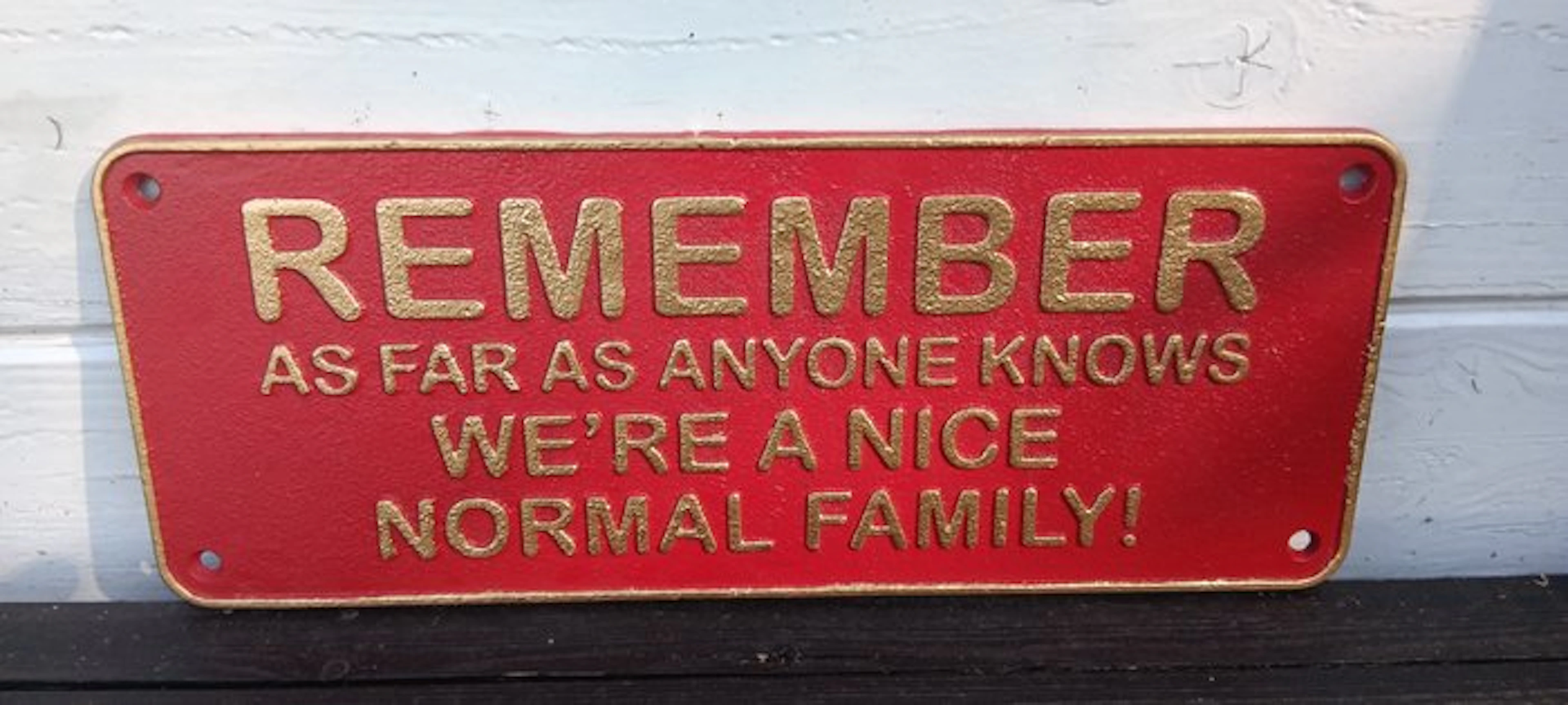Sign - cast iron