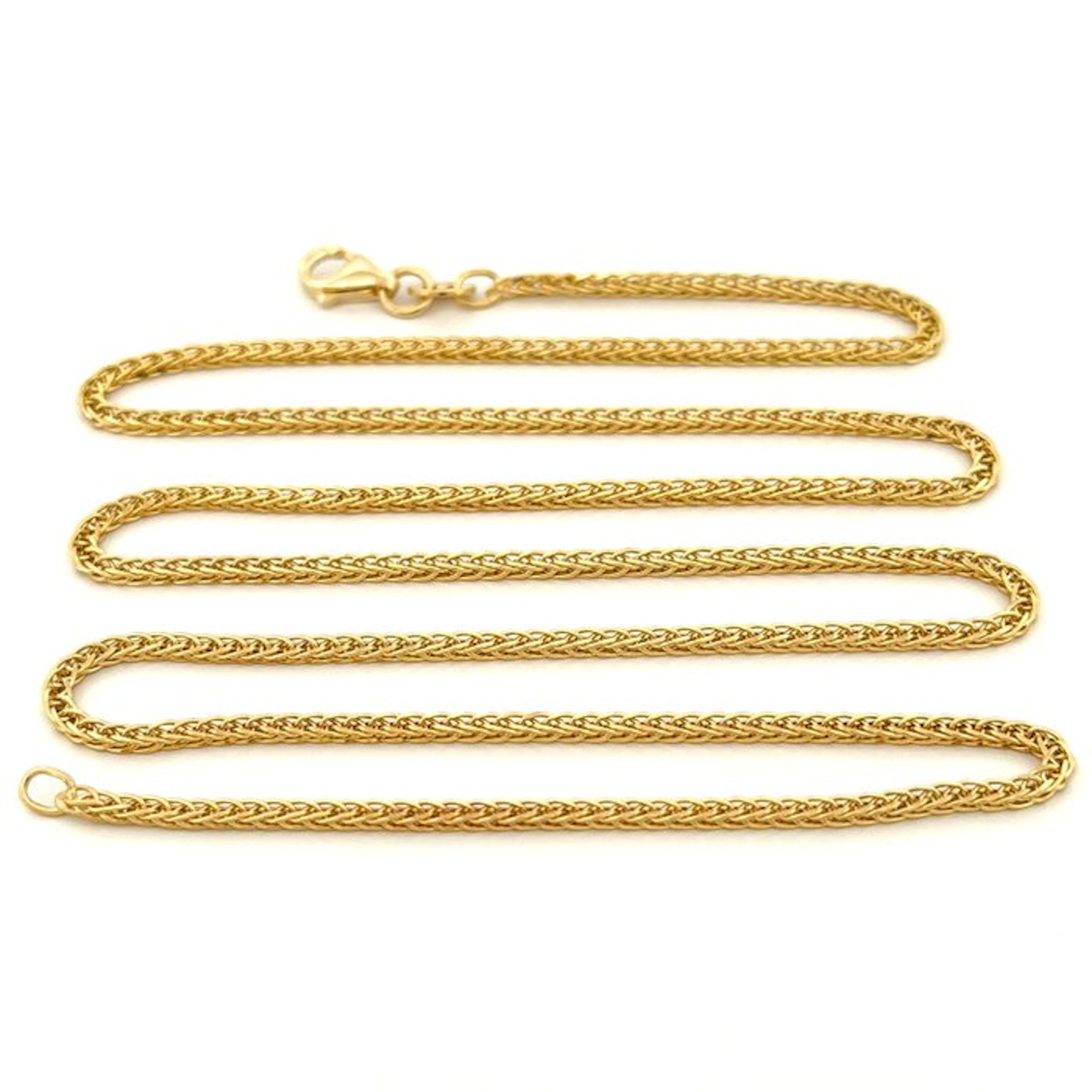 Necklace - 18 kt. Yellow gold - Spiga - 60 cm