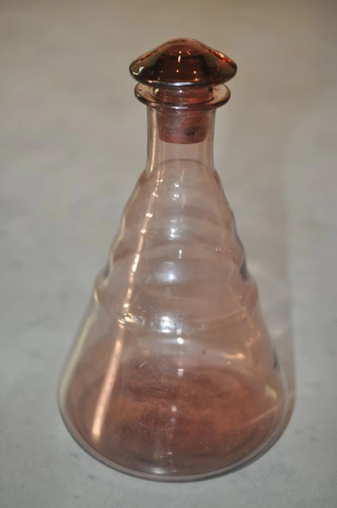 Val Saint Lambert - Decanter - luxval - Glass - Step-cut Art Deco barware