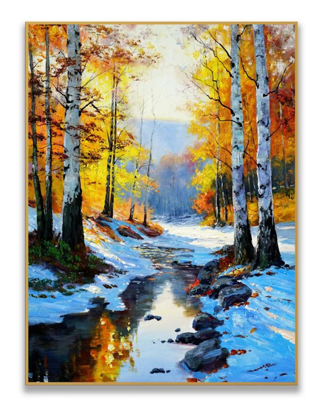 Stefano - Autumn Stream in Snow