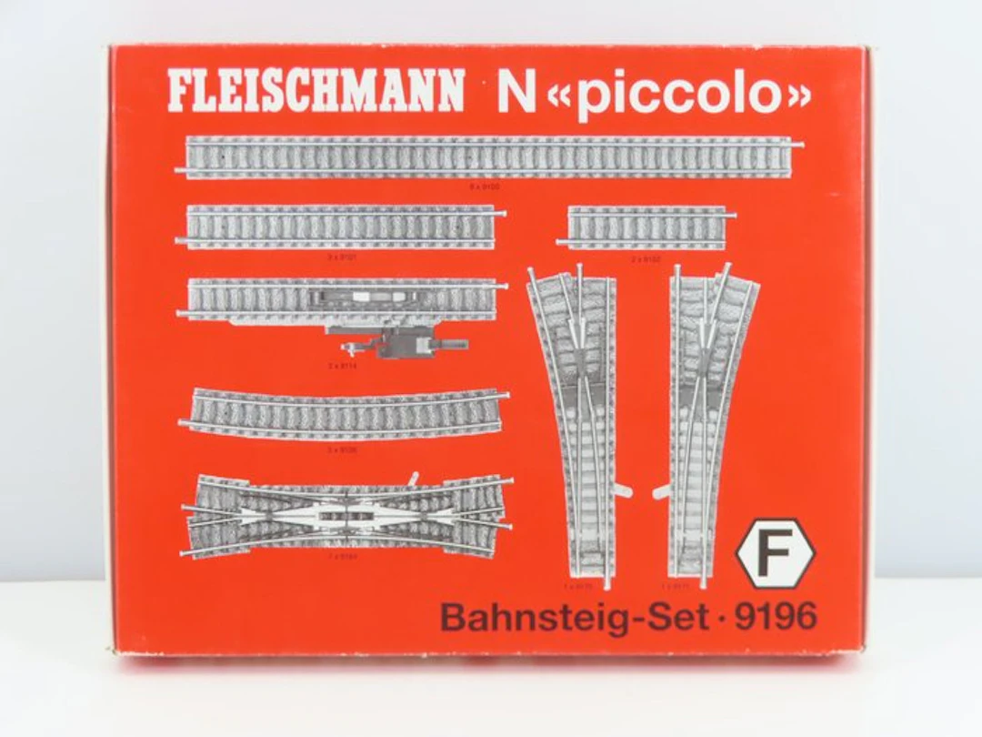 Fleischmann N - 9196 - Model train tracks (1) - Rail package "Platform Set"