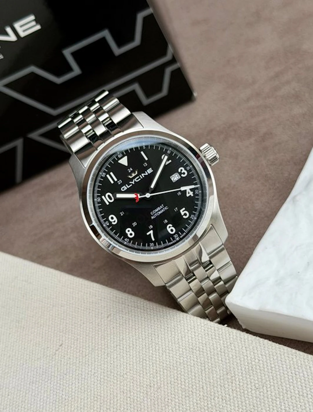 Glycine - Combat Field Automatic Date Black - GL0558 - Men - 2020-2025
