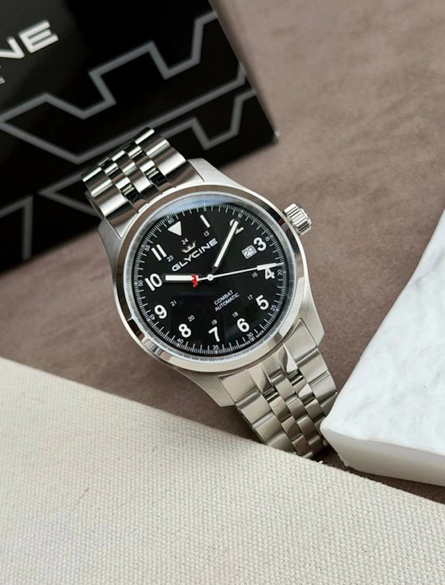 Glycine - Combat Field Automatic Date Black - GL0558 - Men - 2020-2025