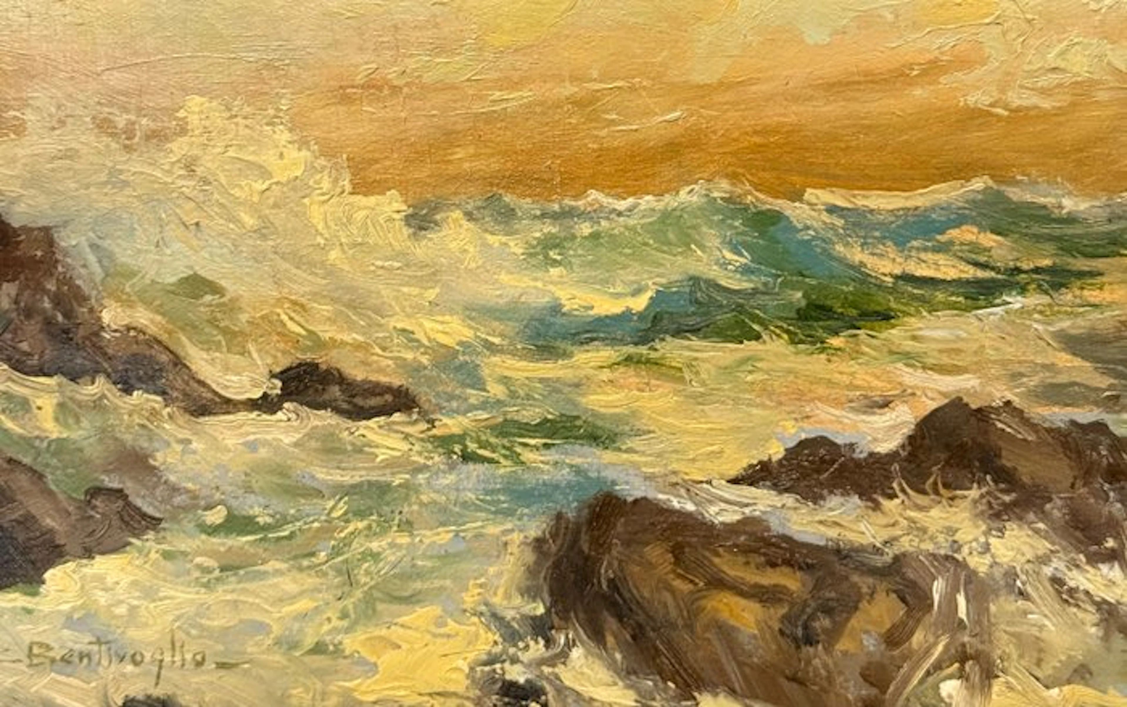 Cesare Bentivoglio (1868-1952) - Mareggiata