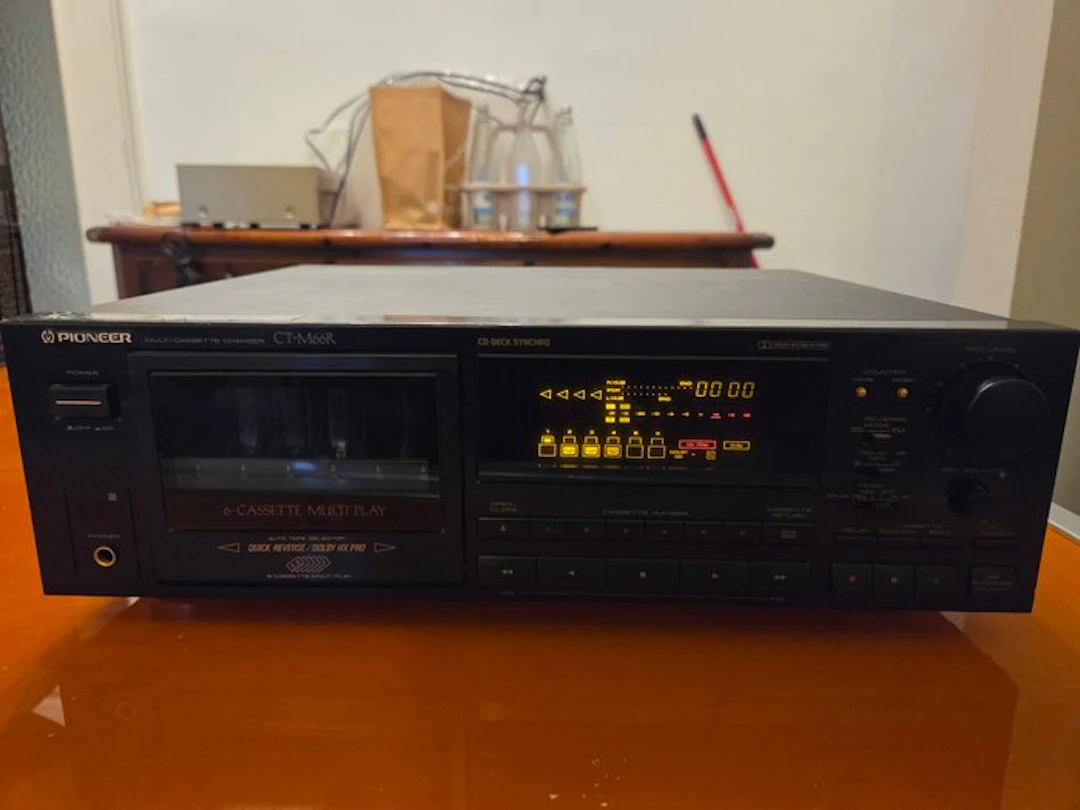 Pioneer - CT-M66R / 6-Cassette Multi-Play Stereo Cassette recorder-player