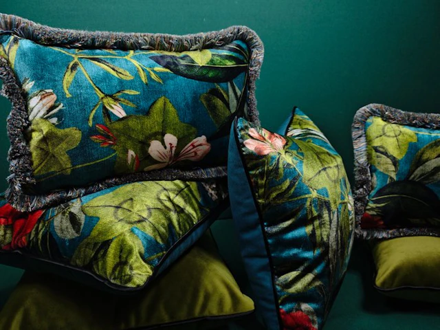 Pillow set with 'Passiflora' by Clarke&Clarke