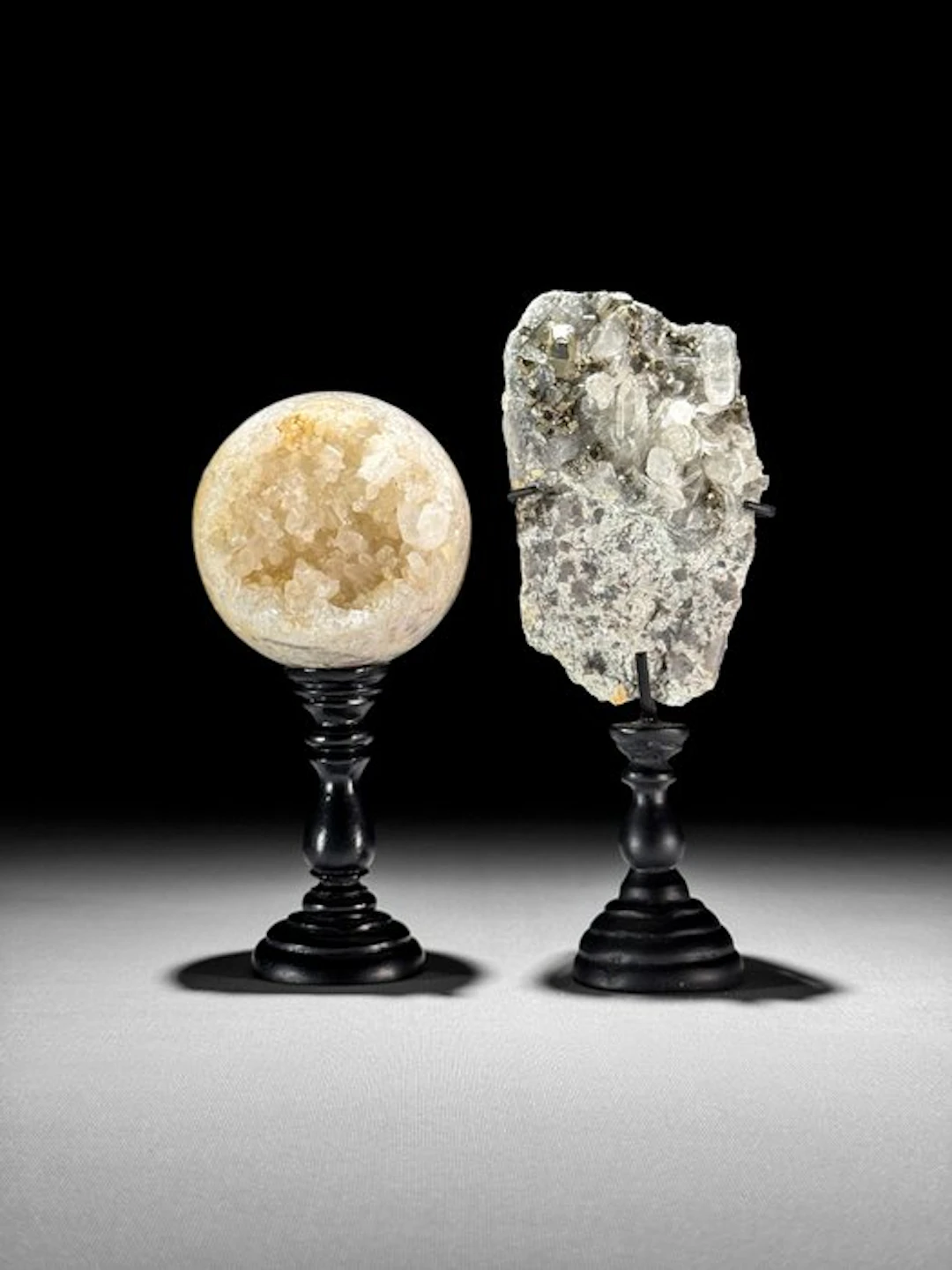 NO RESERVE PRICE - Beautiful Pair of Crystal Quartz...