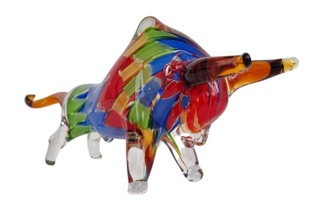 Figurine - Bull - Glass