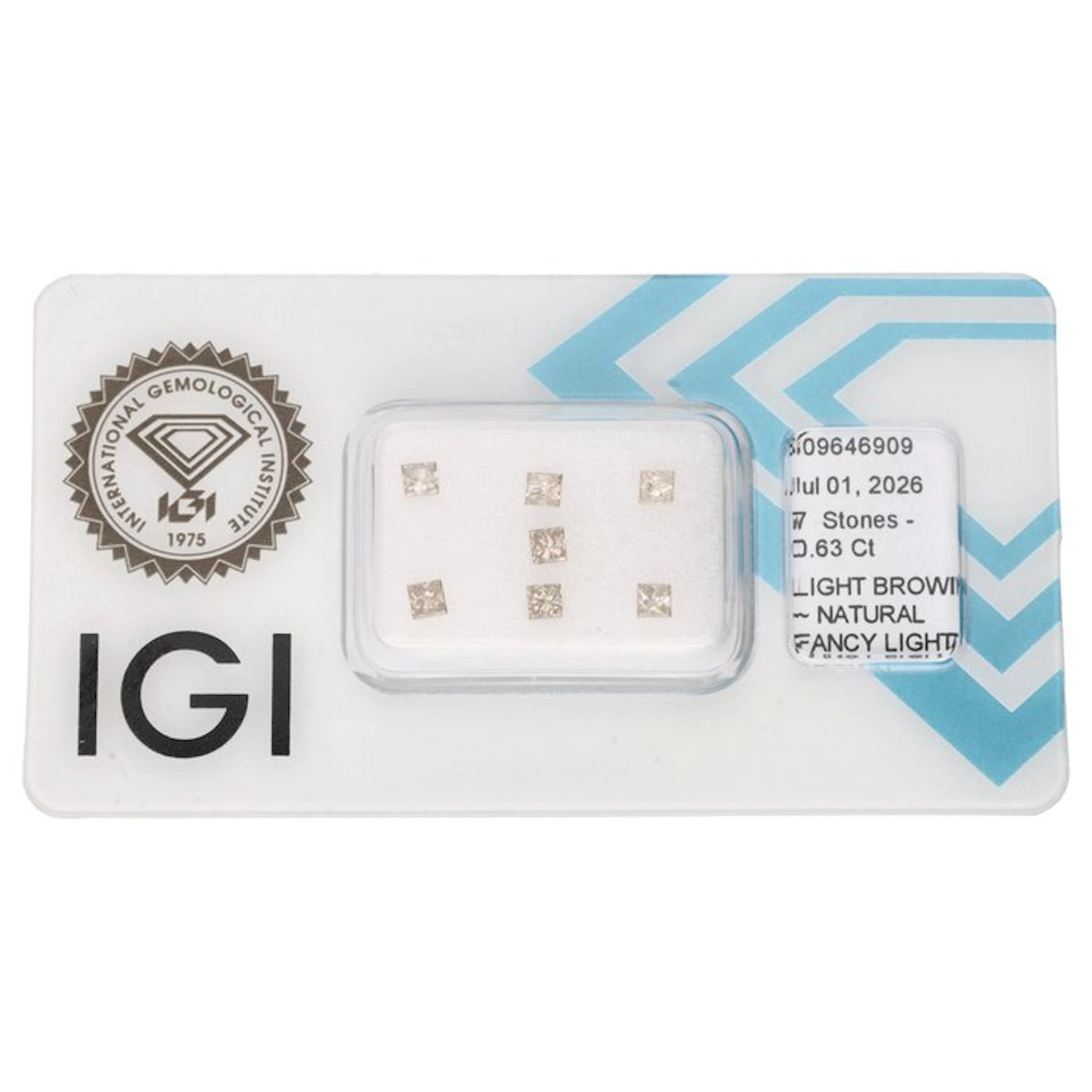 No reserve price - 7 pcs Diamond (Natural) - 0.63 ct - I2...