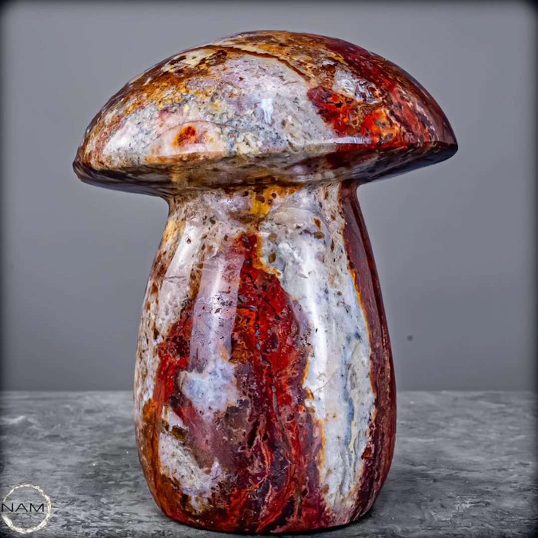 Iron-agate Mushroom – Fascinating Natural Art in exceptional form- 1576.66 g