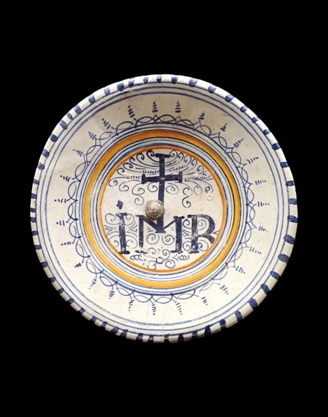 Post-medieval Ceramic - Very rare majolica plate from the...