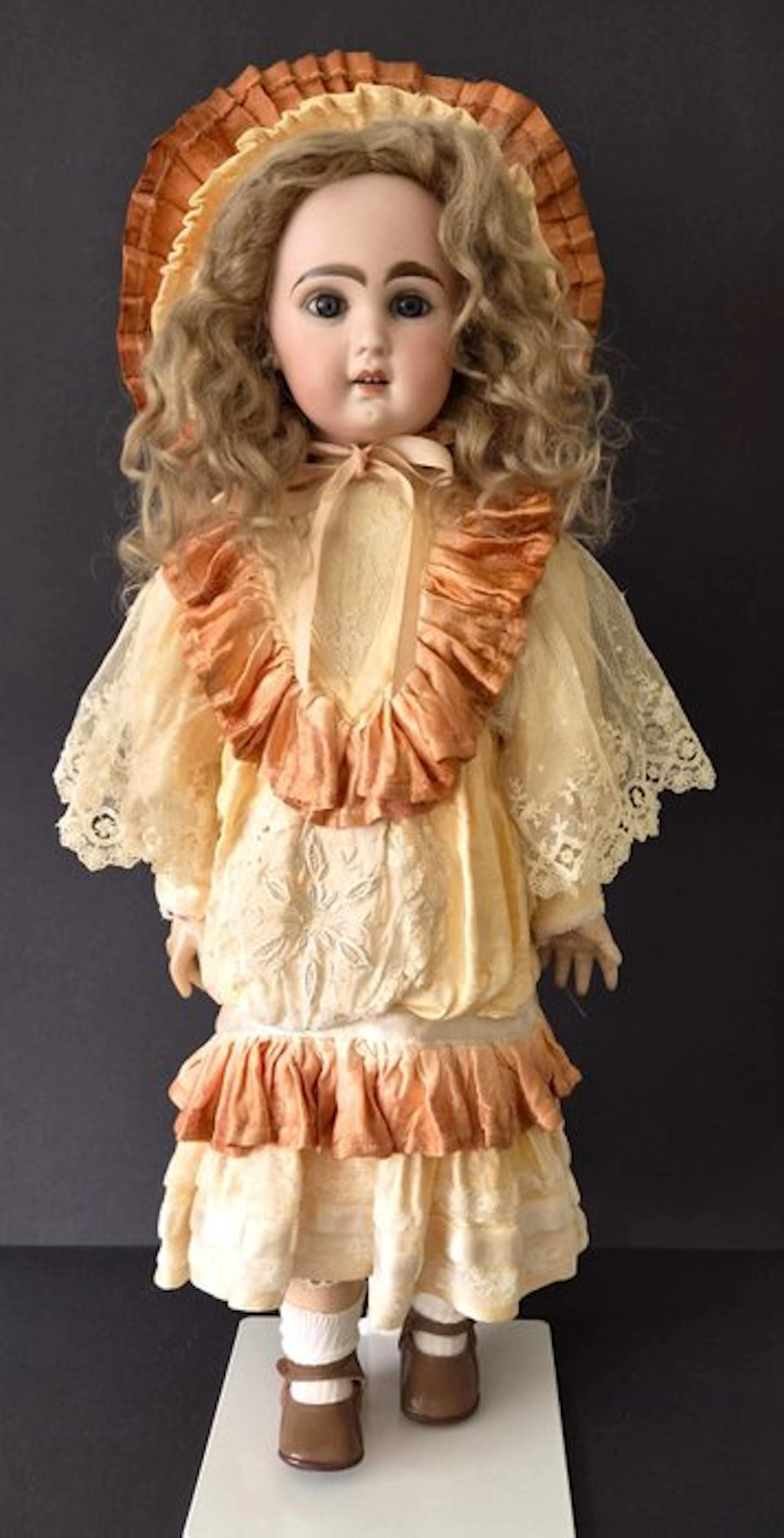Jumeau - Doll Gemerkt met 8. Blauw paperweight 57 cm - 1850-1900 - France