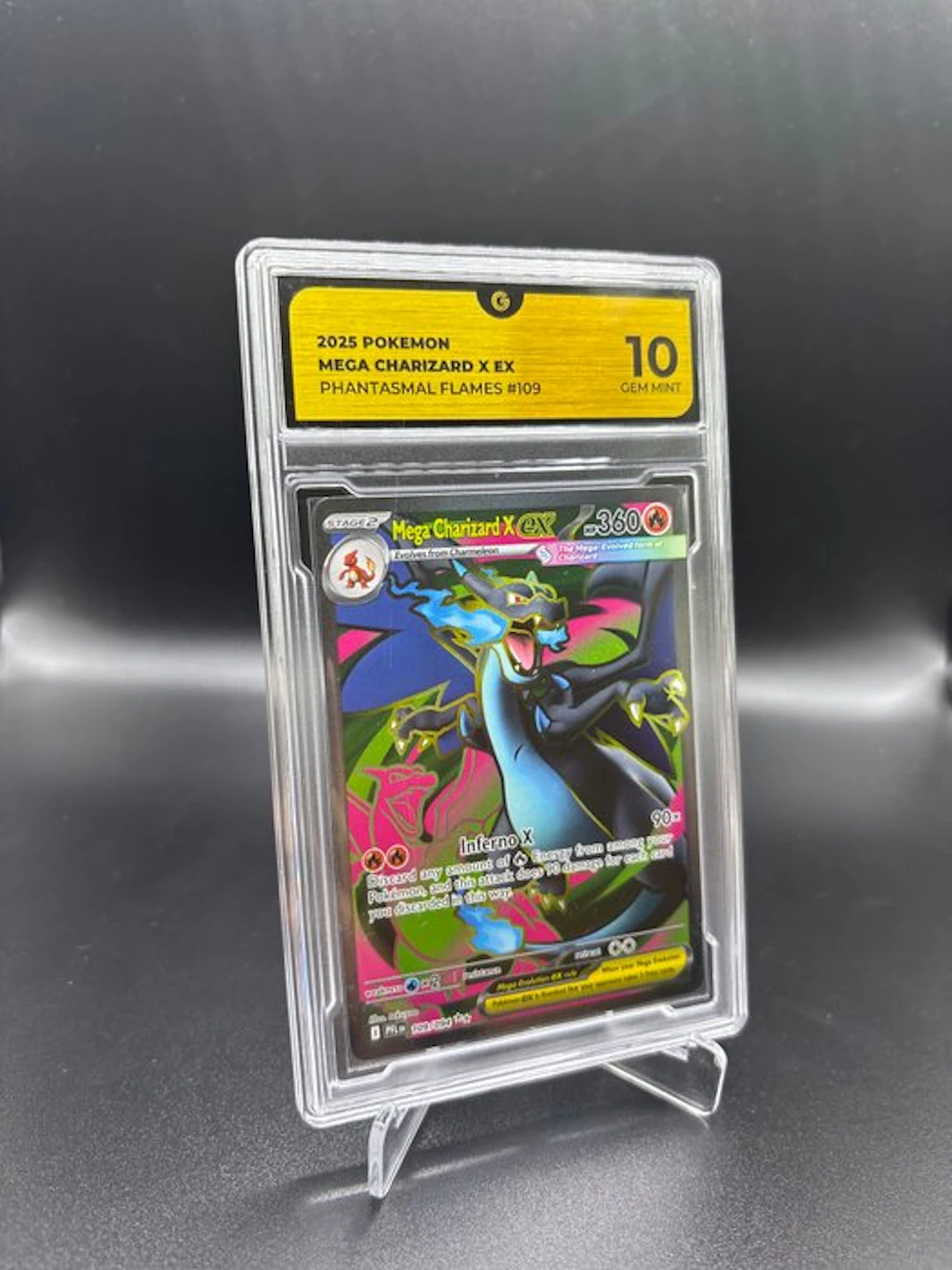 Pokémon - 1 Graded card - Mega Charizard X ex 109...