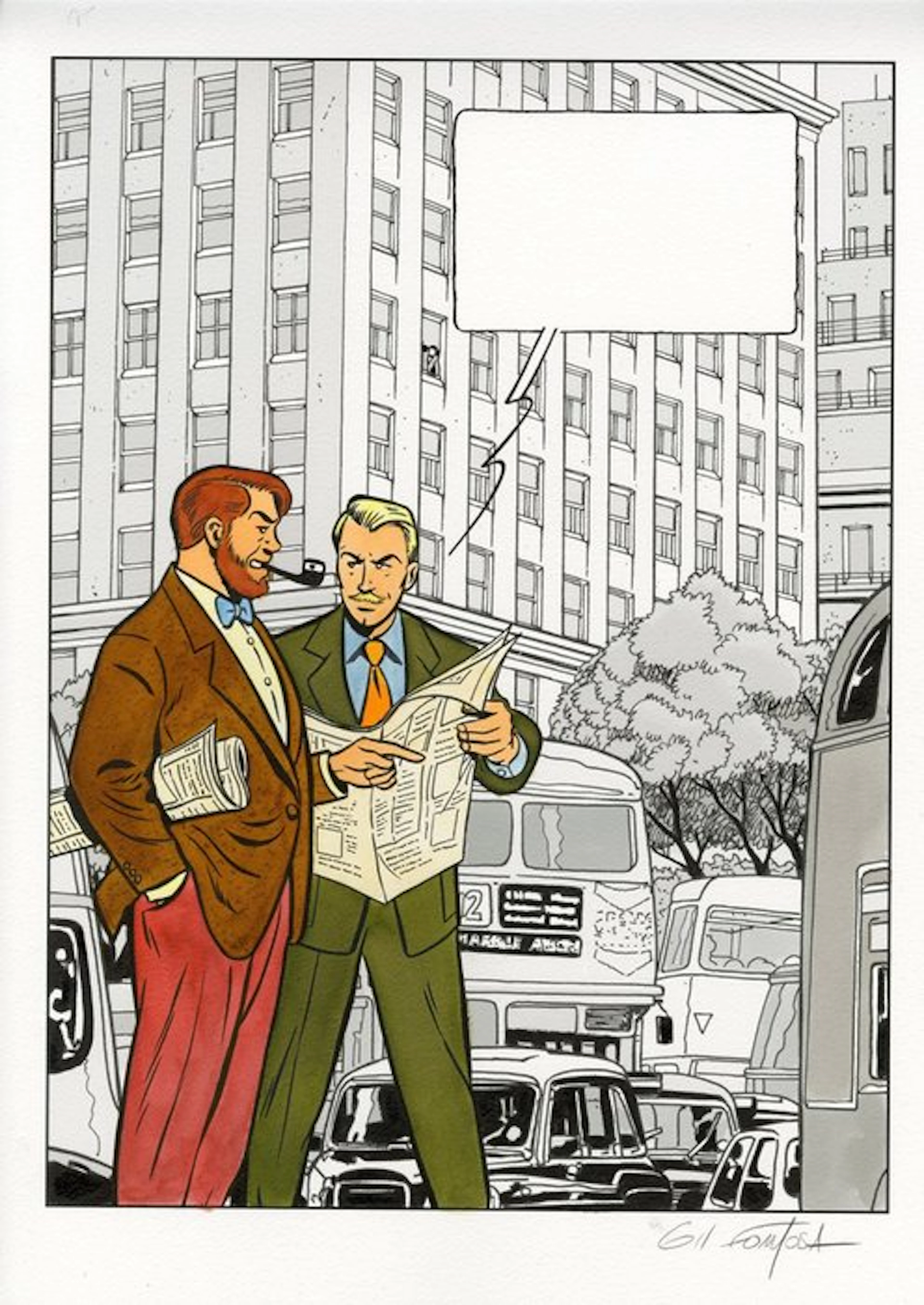 Formosa, Gil - 1 Original colour drawing - Blake...