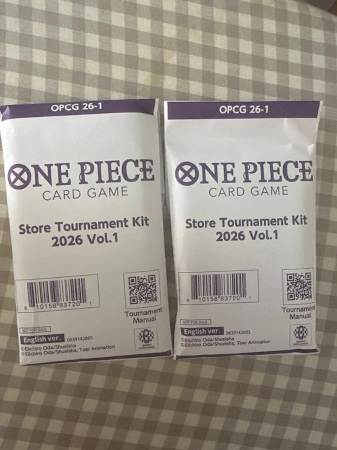 Bandai - 2 Booster box - One Piece - One piece tournament kit