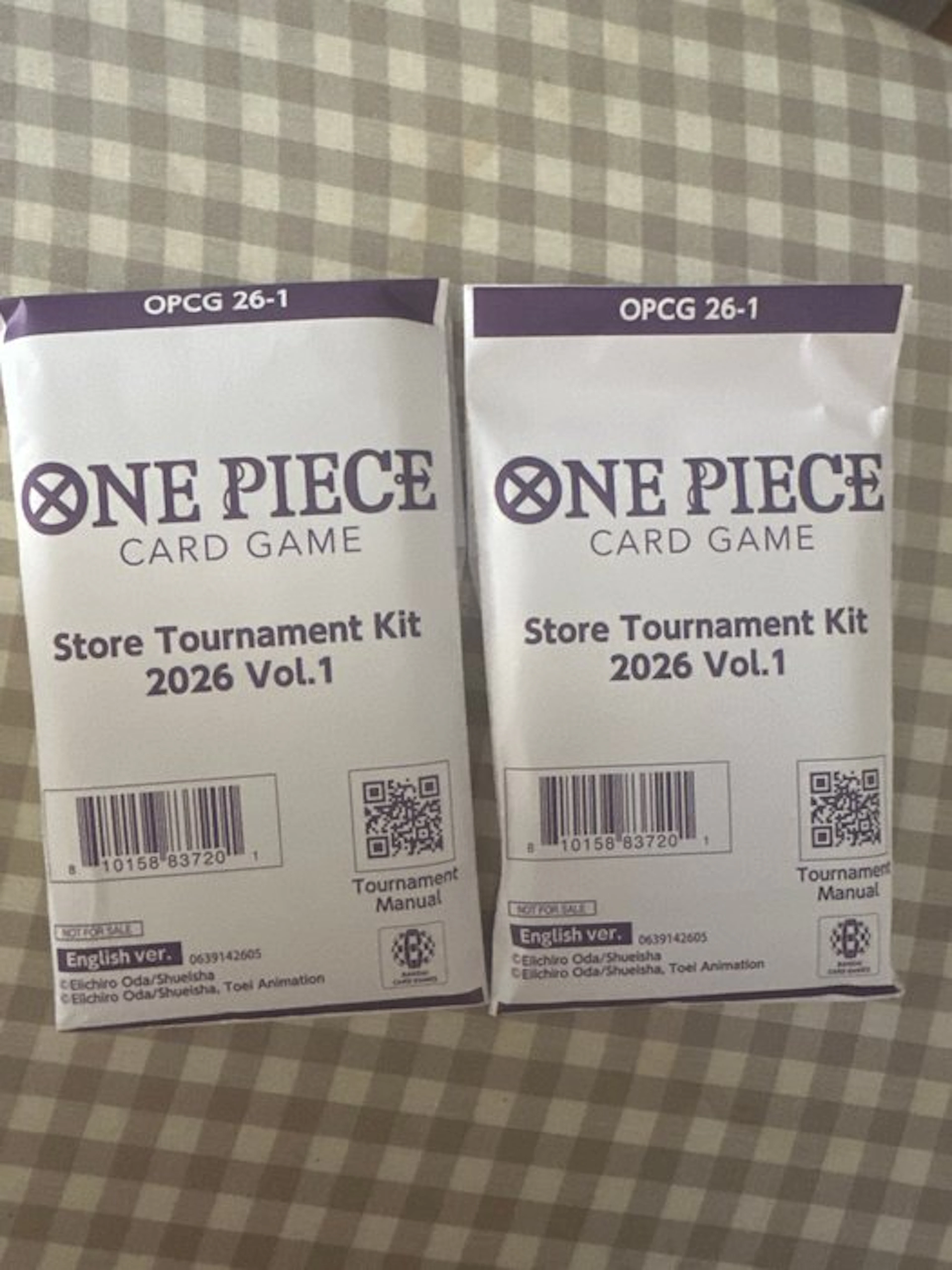 Bandai - 2 Booster box - One Piece - One piece tournament kit