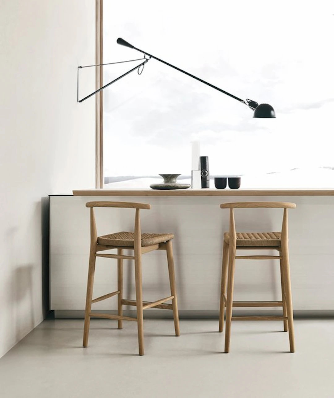 Flos - Paolo Rizzatto - Swing arm wall light - 265 small - Metal, Steel - Nero