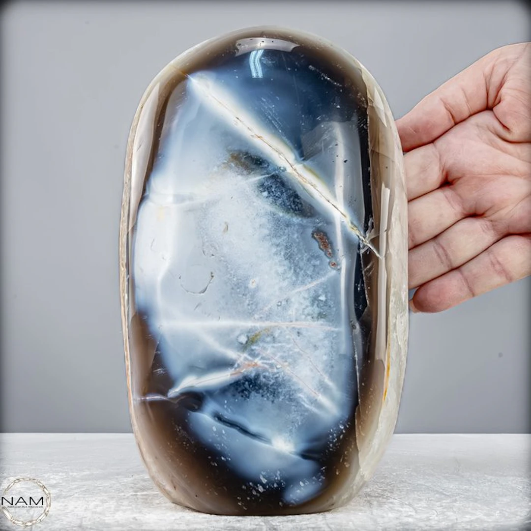 Rare Natural Agate "Orca" Freeform- 3960.63 g