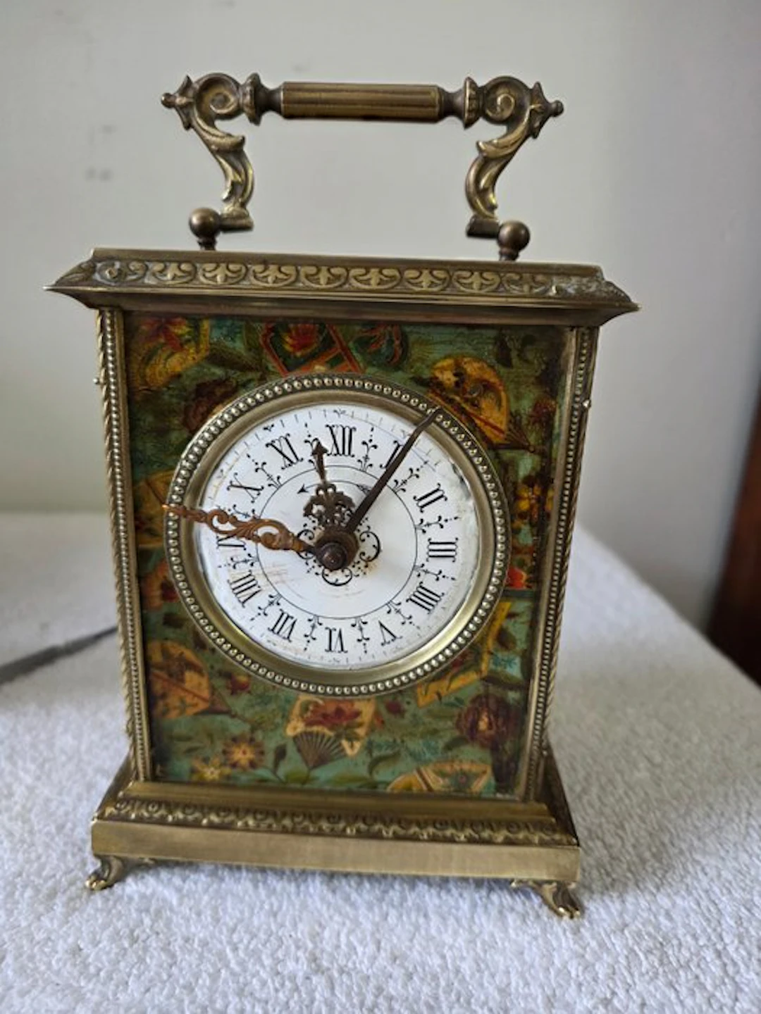 Officer's travel clock - Japy Freres - brass