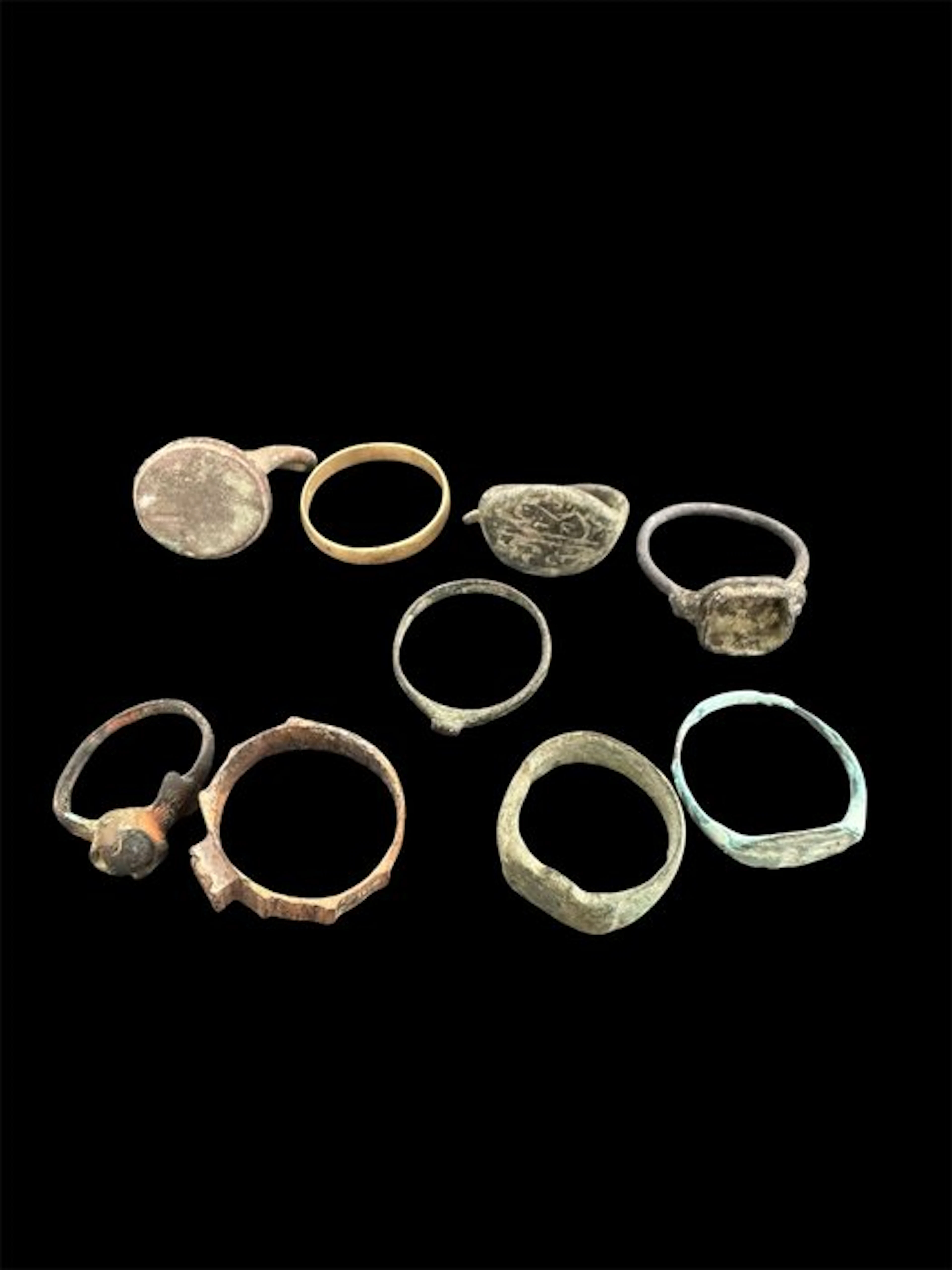 Late Roman/Early Byzantine Bronze Collection of 9 ancient...