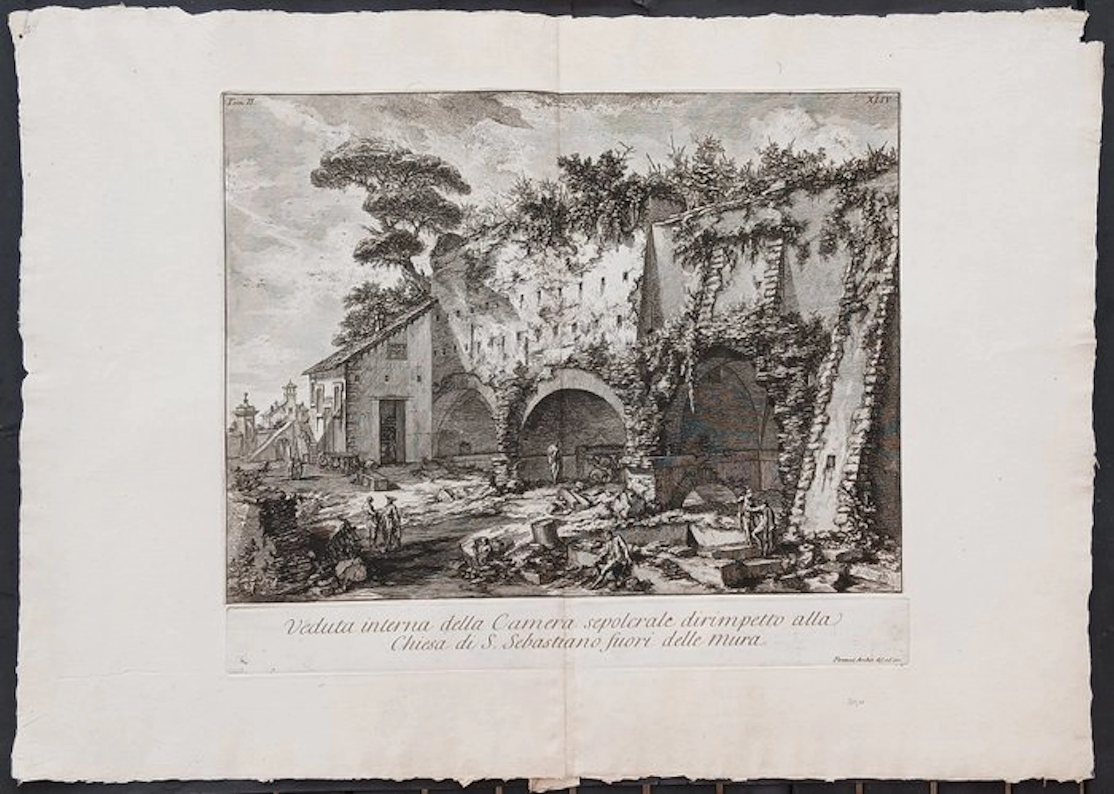 Giovanni Battista Piranesi (1720-1778) - Veduta interna...