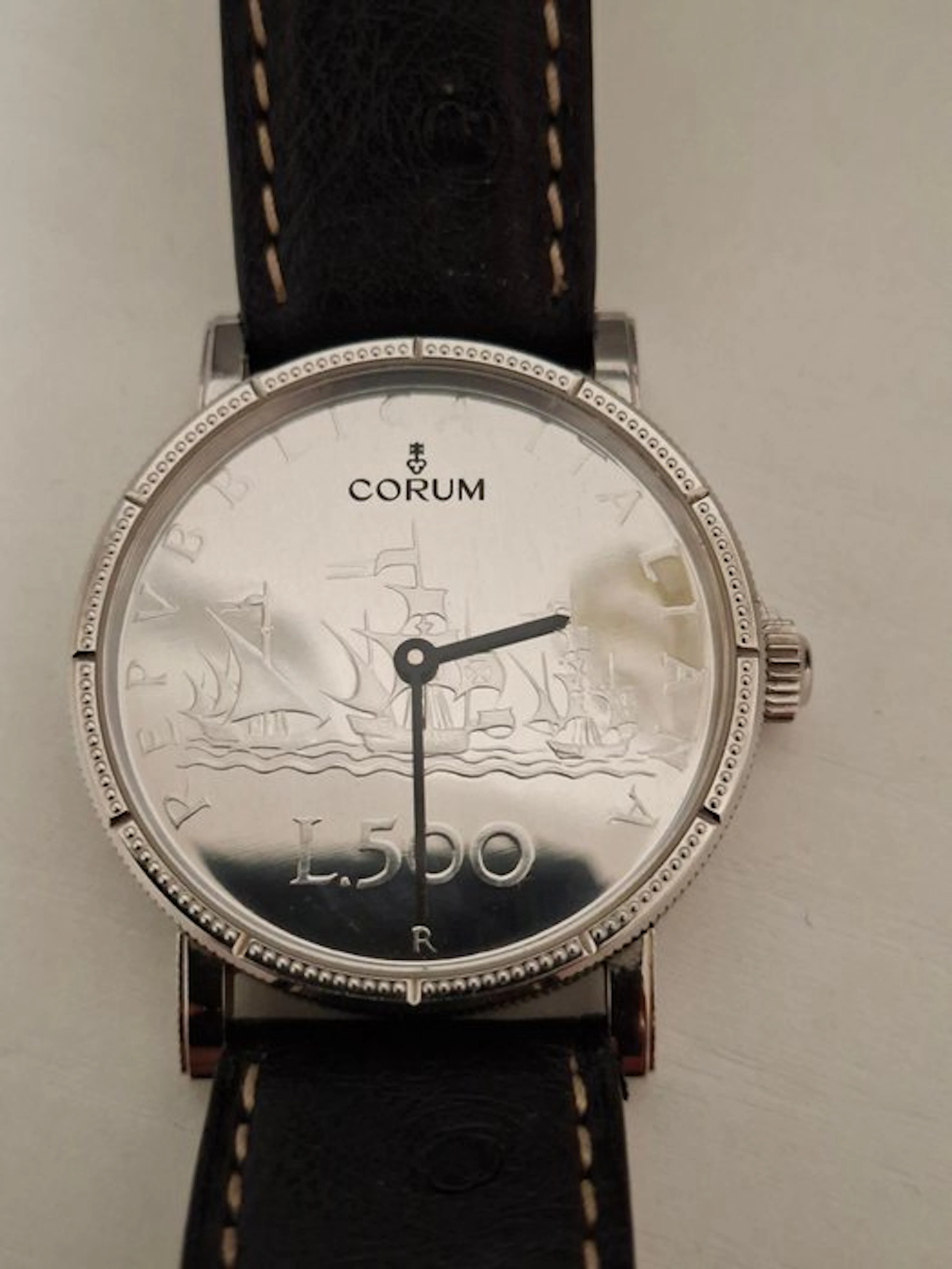 Corum - Artisans Coin Watch "Tribute to Lira" — 500 Lire...