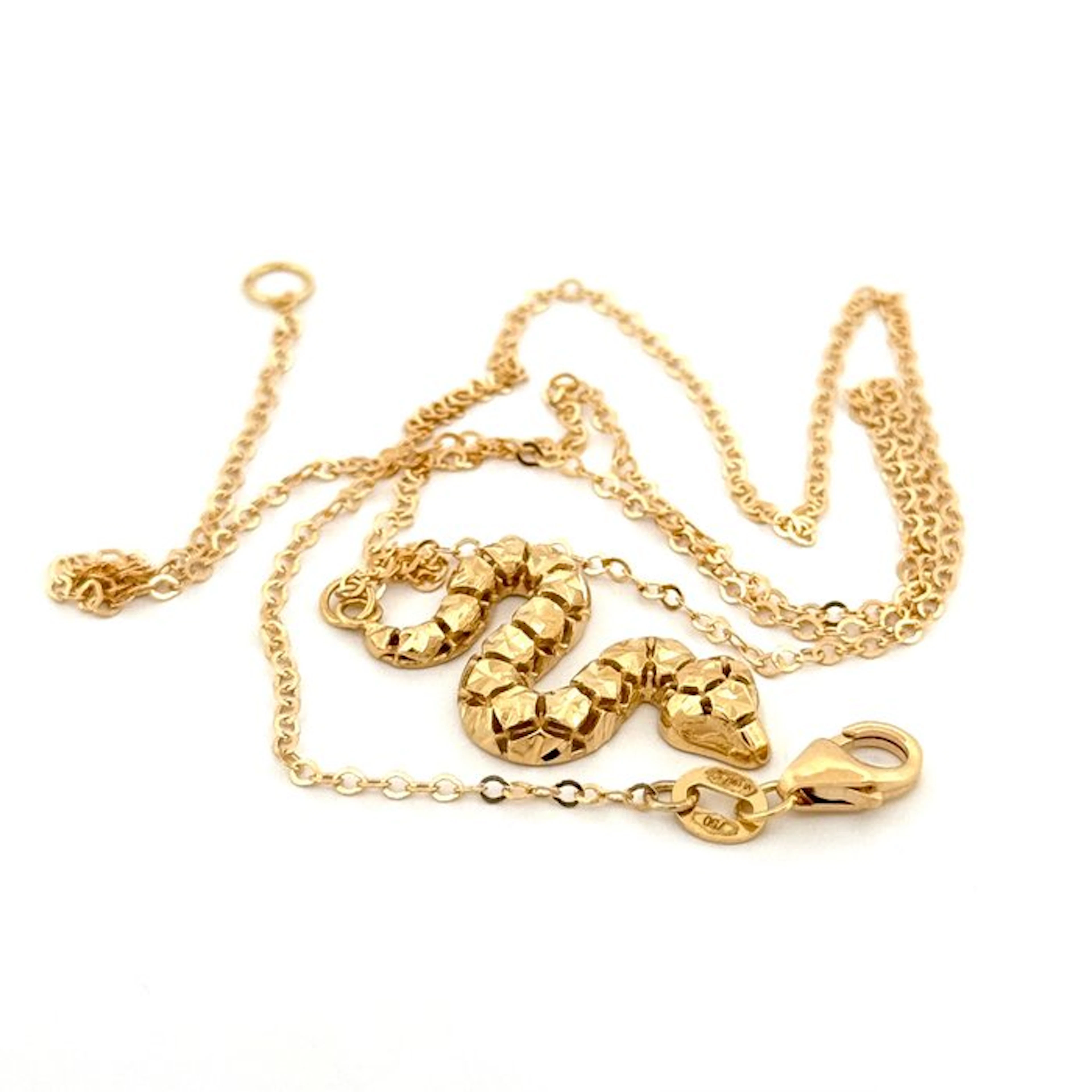 Necklace - 18 kt. Yellow gold - Snake