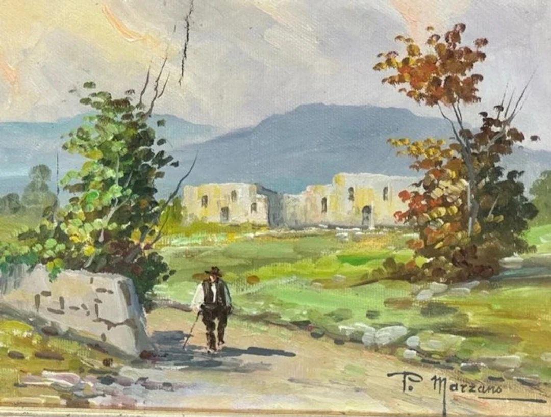 Ennio Marzano (1904-1984) - Paesaggio rurale dell'alto Salento