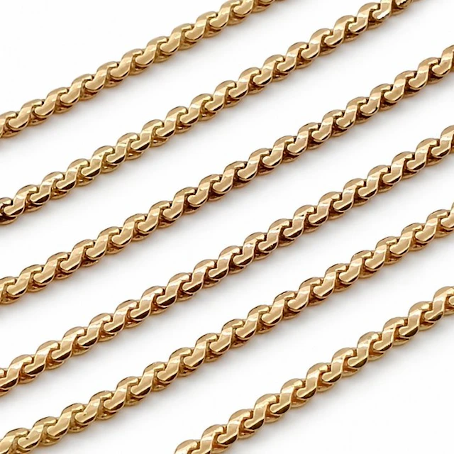 UnoAErre - Necklace - 18 kt. Yellow gold - Made in Italy - Handmade