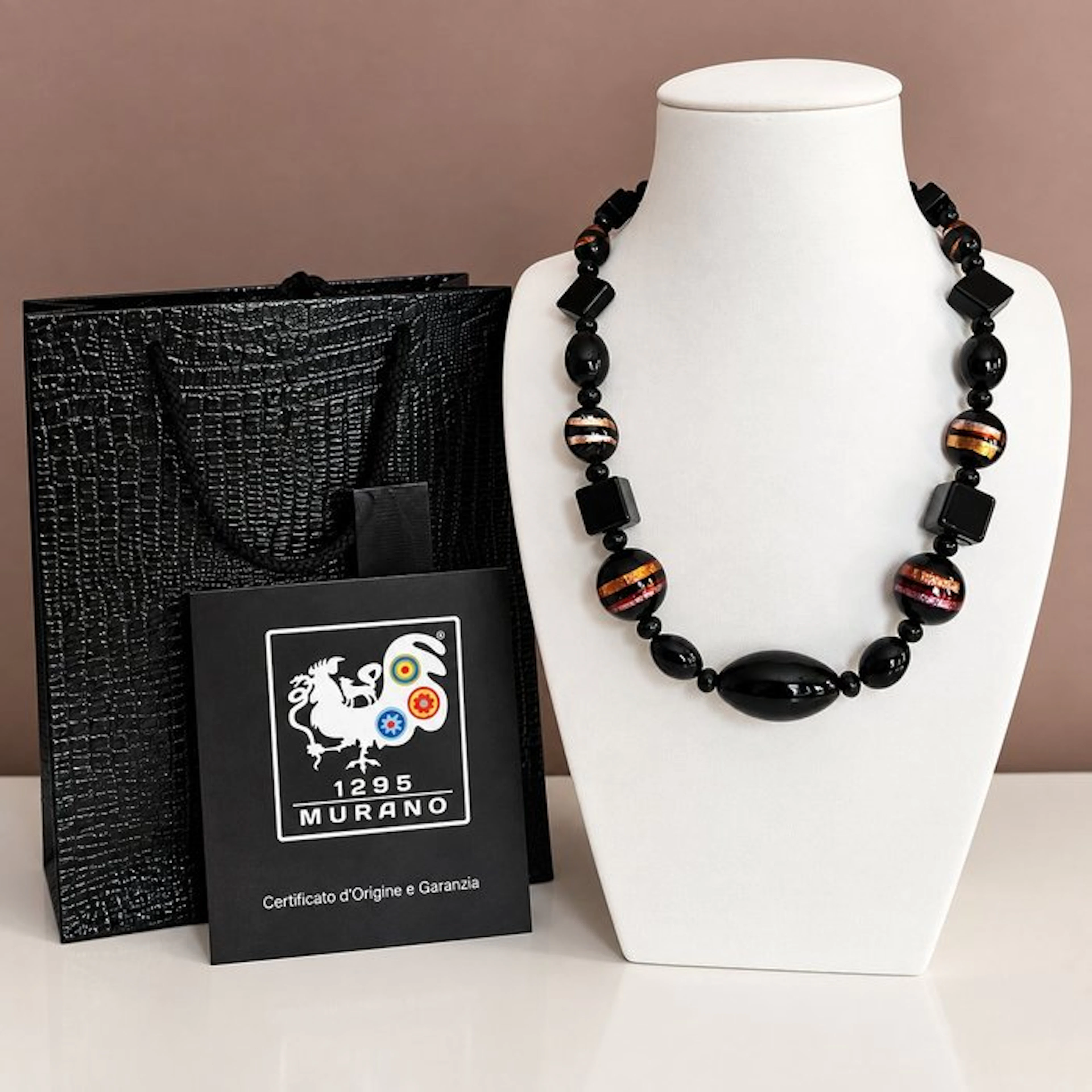 Necklace - 24 kt gold Murano necklace