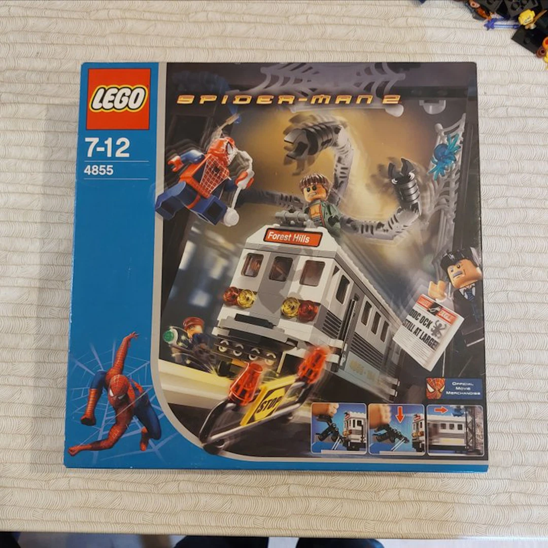 LEGO Set - Spider-Man - LEGO Spider-Man 2 – 4855 Spider-Man’s Train Rescue