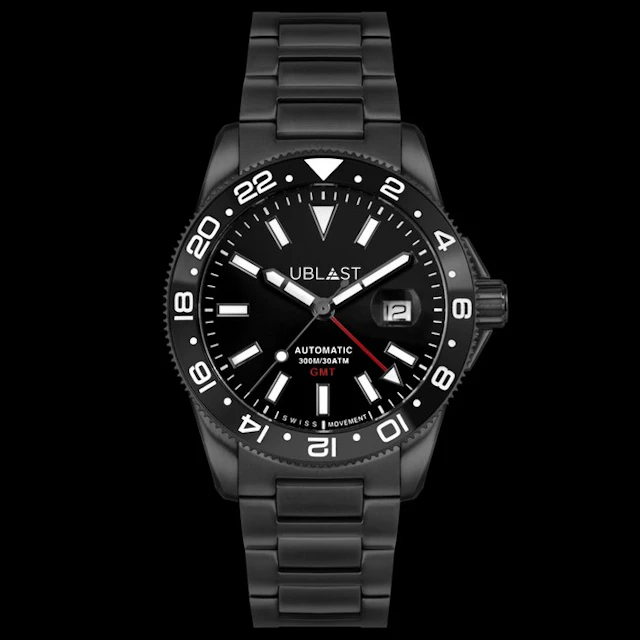 Ublast - Royal GMT Professional - UBRGB44BK - Automatic Swiss - Men - 2026