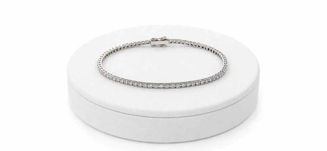 Tennis bracelet - 18 kt