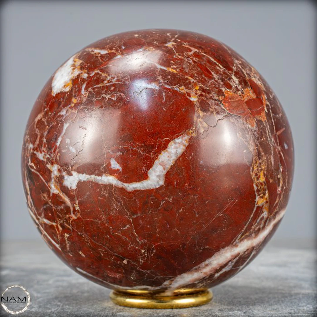 Natural Rare Red Jasper-Quartz Sphere, Himalaya- 1932.85 g