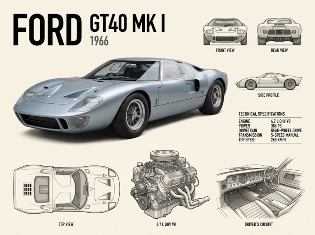 Shmidt.Art - Ford - FORD GT40 MK I - 1960s